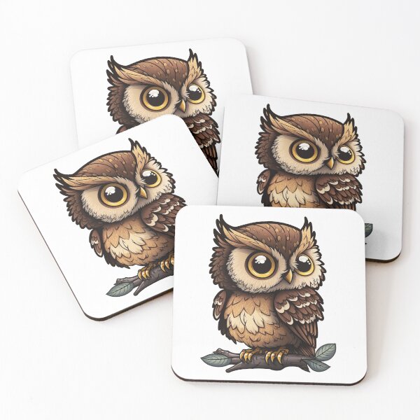 Item preview, Cute Animal Stickers (owl) designed and sold by Thatmadartist.