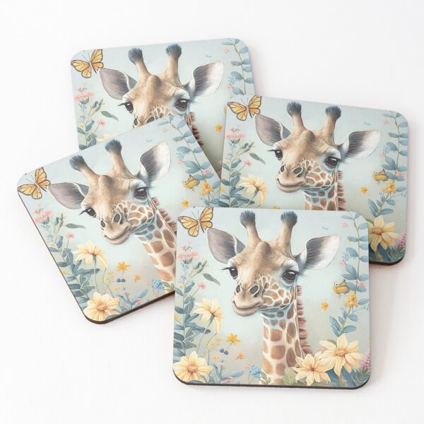 Item preview, Charming garden with cute giraffe designed and sold by iDezine GD.