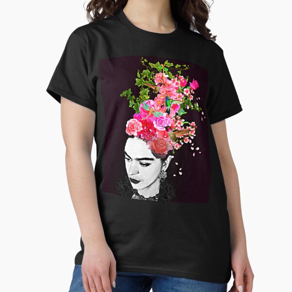 Item preview, Frida with Hummingbird and Dragonfly designed and sold by FridaArtGallery.