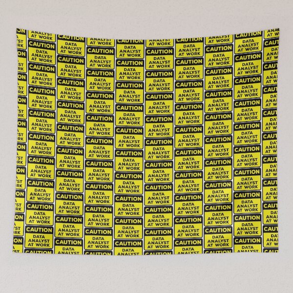 Item preview, Yellow Road Sign - Caution Data Analyst at Work designed and sold by Rhu Creations.