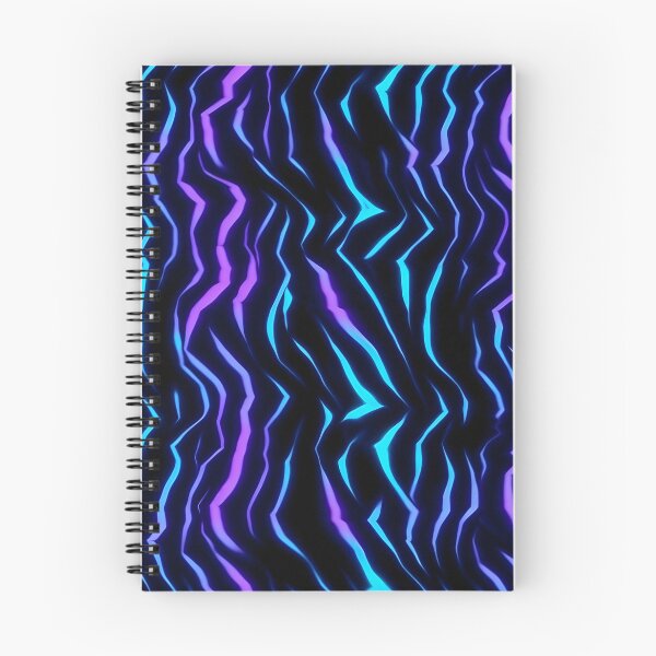 Item preview, Purple and Blue neon tiger Stripes designed and sold by impiousimp.
