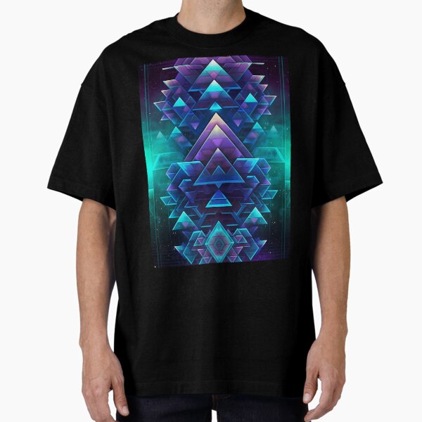 Item preview, Aqua Purple Geometric Triad Design designed and sold by Manafold.