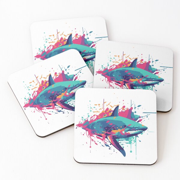 Item preview, shark art designed and sold by Kanosc.