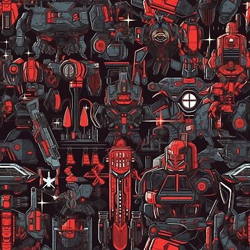 Artwork thumbnail, Seamless Anime Style Pattern by xplorecolour