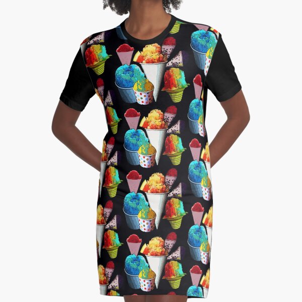 Snow Cone Graphic T-Shirt Dress