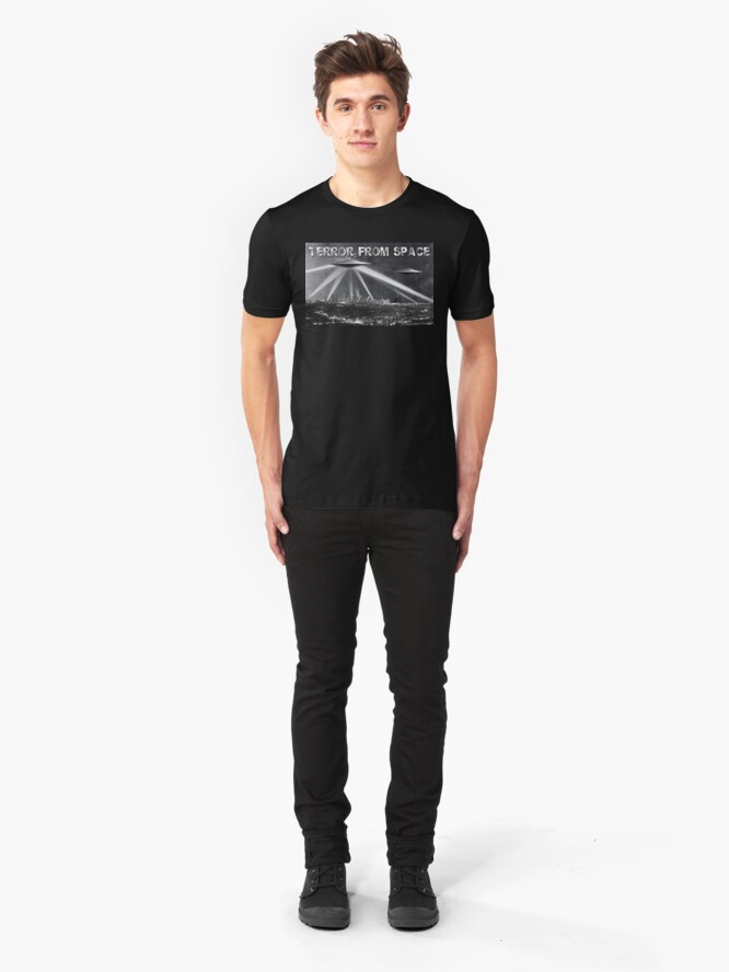 Alternate view of Terror From Space Slim Fit T-Shirt