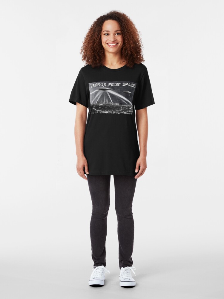 Alternate view of Terror From Space Slim Fit T-Shirt