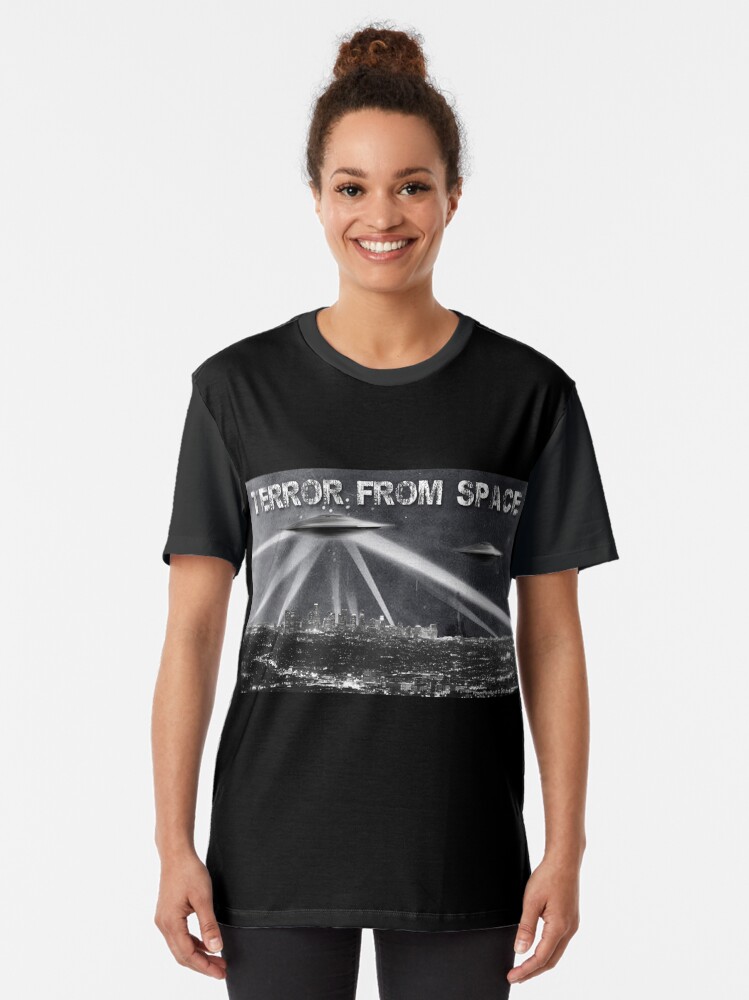 Alternate view of Terror From Space Graphic T-Shirt