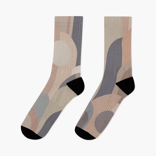 Item preview, Abstract Geometric Peach Beige Taupe Grey Brown Tan designed and sold by Delinda Graphic Studio.