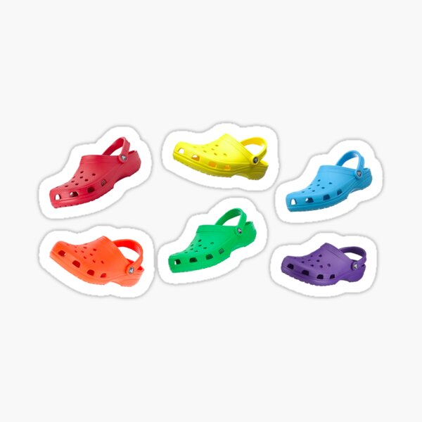 CROCS ON CROCS ON CROCS- Pack of 6 Croc Stickers Sticker