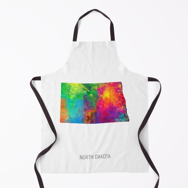 Item preview, North Dakota Watercolor Map designed and sold by ArtPrints.