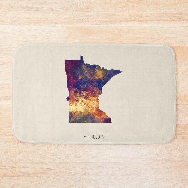 Item preview, Minnesota Watercolor Map designed and sold by ArtPrints.