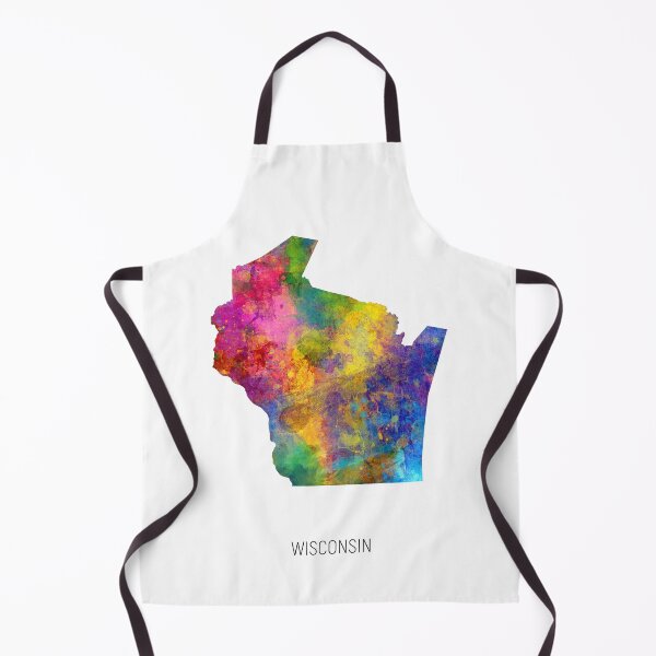 Item preview, Wisconsin Watercolor Map designed and sold by ArtPrints.