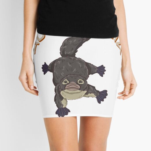 Australian vintage platypus Mini Skirt