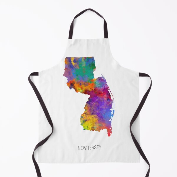 Item preview, New Jersey Watercolor Map designed and sold by ArtPrints.