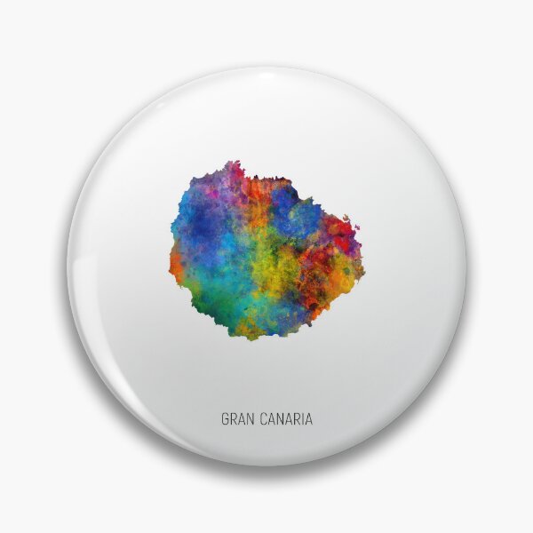 Item preview, Gran Canaria Watercolor Map designed and sold by ArtPrints.