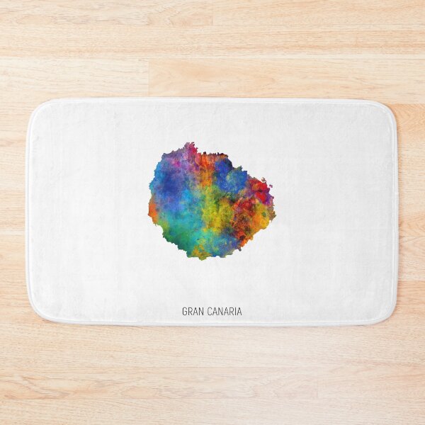 Item preview, Gran Canaria Watercolor Map designed and sold by ArtPrints.