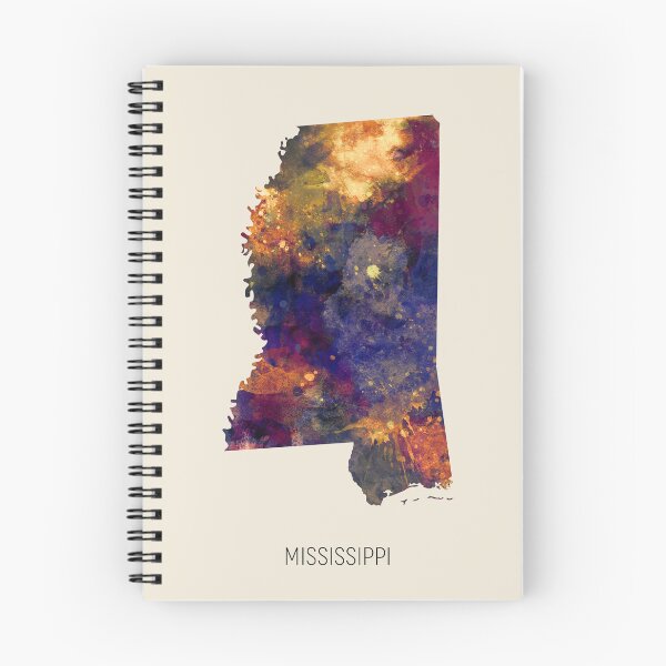 Item preview, Mississippi Watercolor Map designed and sold by ArtPrints.