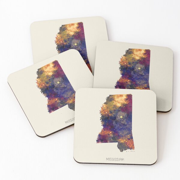 Item preview, Mississippi Watercolor Map designed and sold by ArtPrints.