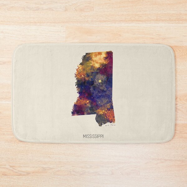 Item preview, Mississippi Watercolor Map designed and sold by ArtPrints.