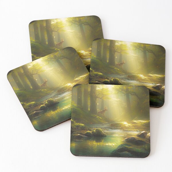 Item preview, Nature Wall Art - Magical Forest Clearing designed and sold by letsgetinspired.