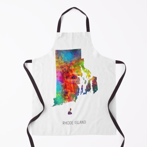 Item preview, Rhode Island Watercolor Map designed and sold by ArtPrints.