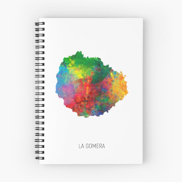 Item preview, La Gomera Watercolor Map designed and sold by ArtPrints.