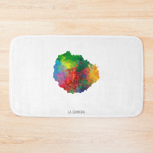 Item preview, La Gomera Watercolor Map designed and sold by ArtPrints.