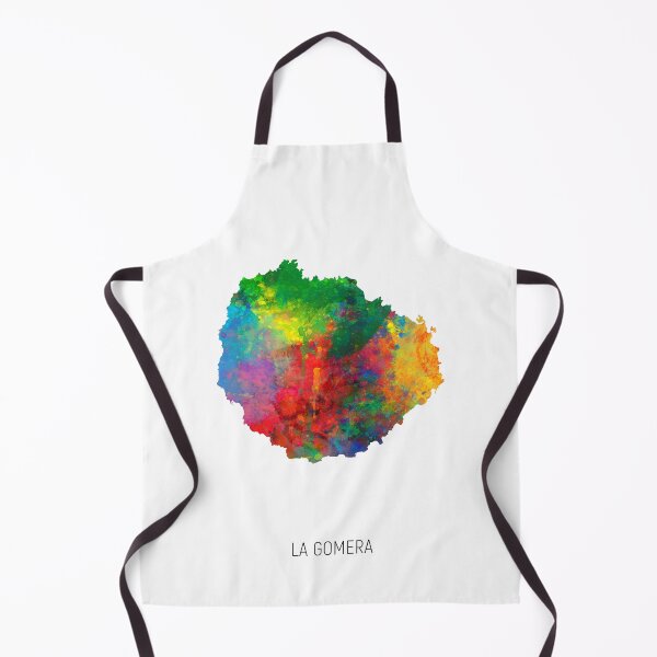 Item preview, La Gomera Watercolor Map designed and sold by ArtPrints.