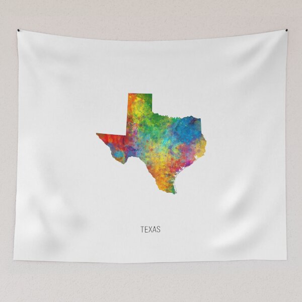 Item preview, Texas Watercolor Map designed and sold by ArtPrints.