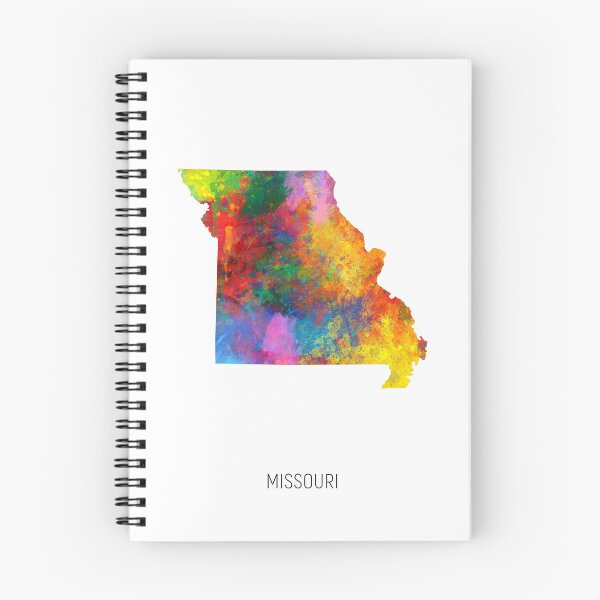 Item preview, Missouri Watercolor Map designed and sold by ArtPrints.