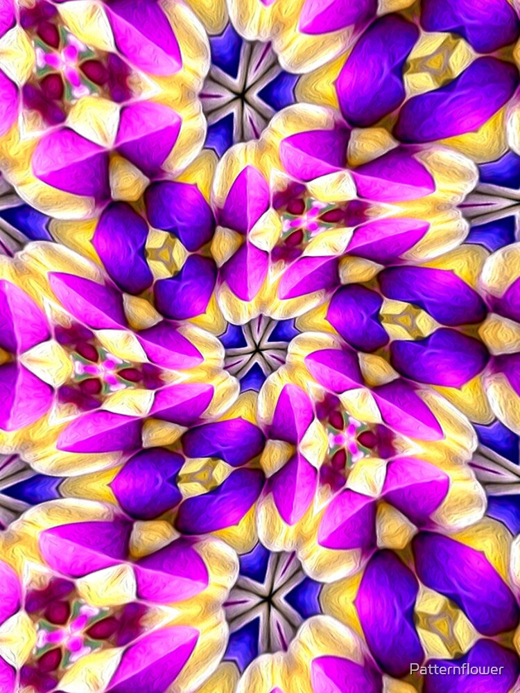 Thumbnail 4 of 4, iPhone Case, Purple Yellow Flower Pattern designed and sold by Patternflower.