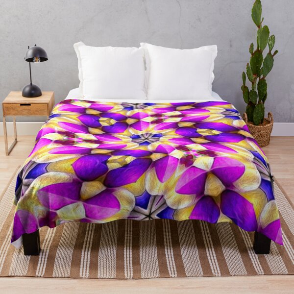 Item preview, Purple Yellow Flower Pattern designed and sold by Patternflower.