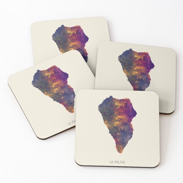 Item preview, La Palma Watercolor Map designed and sold by ArtPrints.