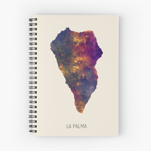 Item preview, La Palma Watercolor Map designed and sold by ArtPrints.