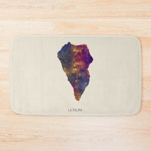 Item preview, La Palma Watercolor Map designed and sold by ArtPrints.