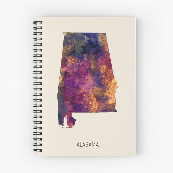 Item preview, Alabama Watercolor Map designed and sold by ArtPrints.