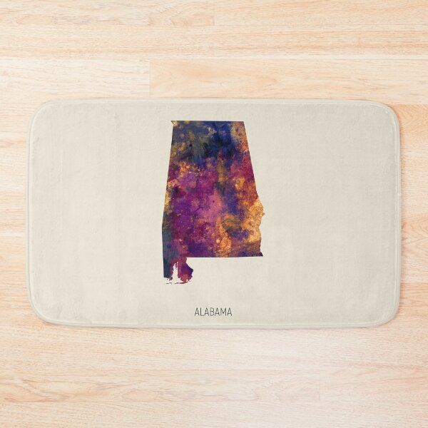 Item preview, Alabama Watercolor Map designed and sold by ArtPrints.