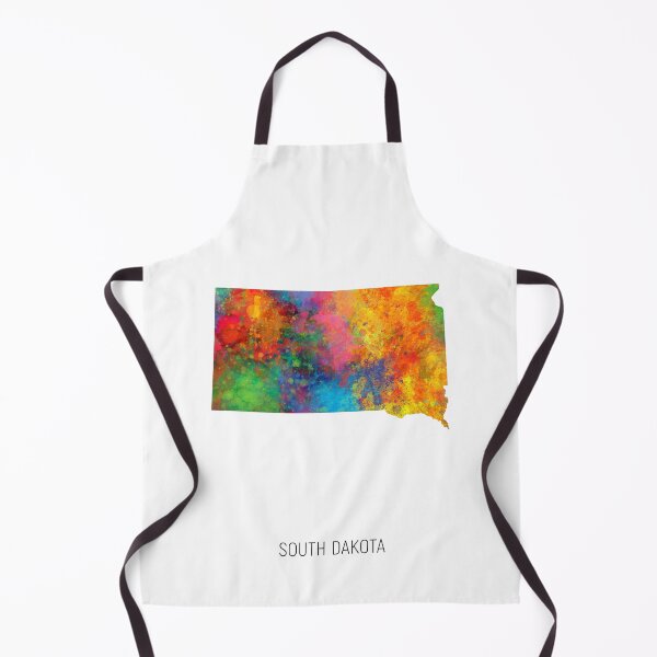 Item preview, South Dakota Watercolor Map designed and sold by ArtPrints.