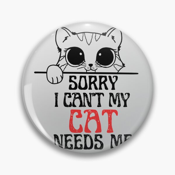 Item preview, sorry i cant my cat needs me - Pet black designed and sold by word2world.