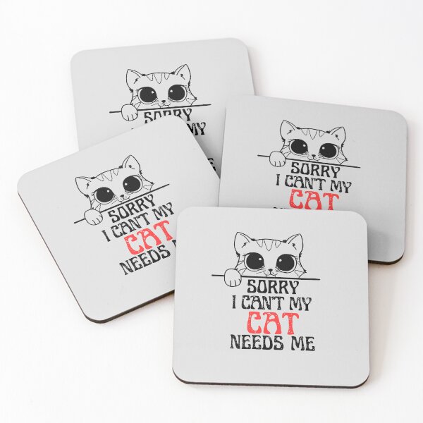 Item preview, sorry i cant my cat needs me - Pet black designed and sold by word2world.