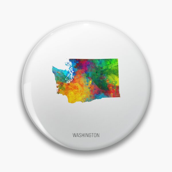 Item preview, Washington Watercolor Map designed and sold by ArtPrints.
