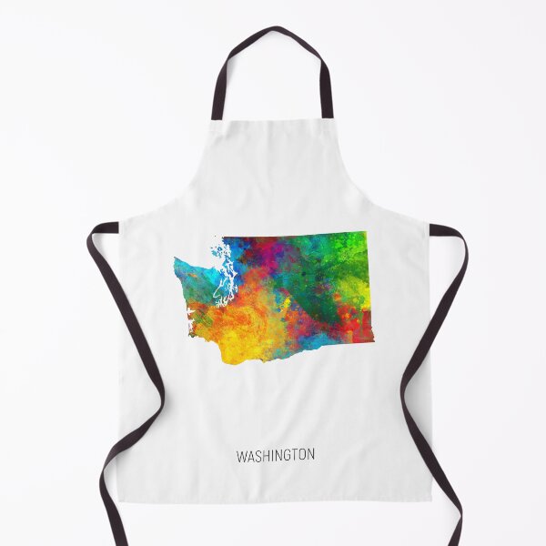 Item preview, Washington Watercolor Map designed and sold by ArtPrints.