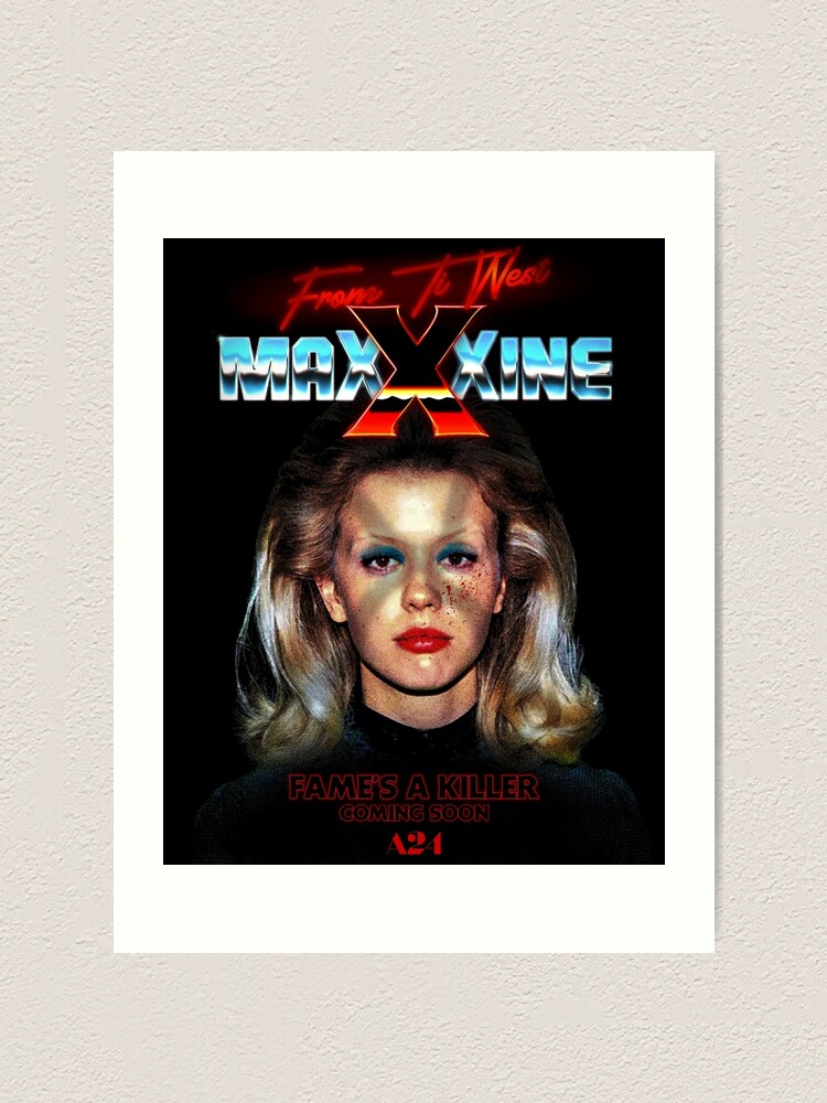 A24公式 リトグラフ マキシーン MAXXXINE ポスター A24公式 マキシーン MAXXXINE リトグラフ