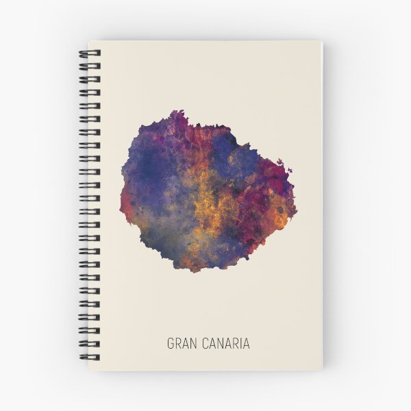 Item preview, Gran Canaria Watercolor Map designed and sold by ArtPrints.