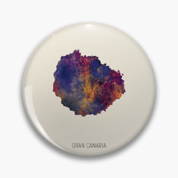 Item preview, Gran Canaria Watercolor Map designed and sold by ArtPrints.