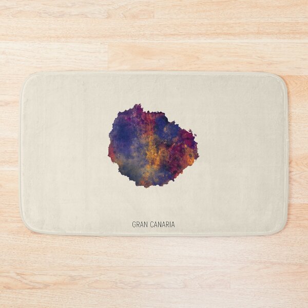Item preview, Gran Canaria Watercolor Map designed and sold by ArtPrints.
