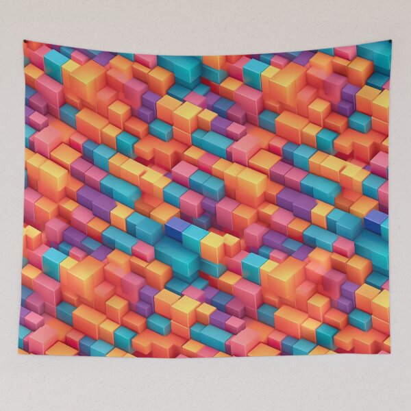 Item preview, Candy Blocks designed and sold by Psy-Dye-AI.