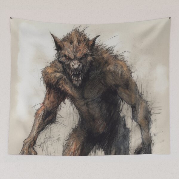 Item preview, Werewolf Tales - Sketch Art designed and sold by letsgetinspired.