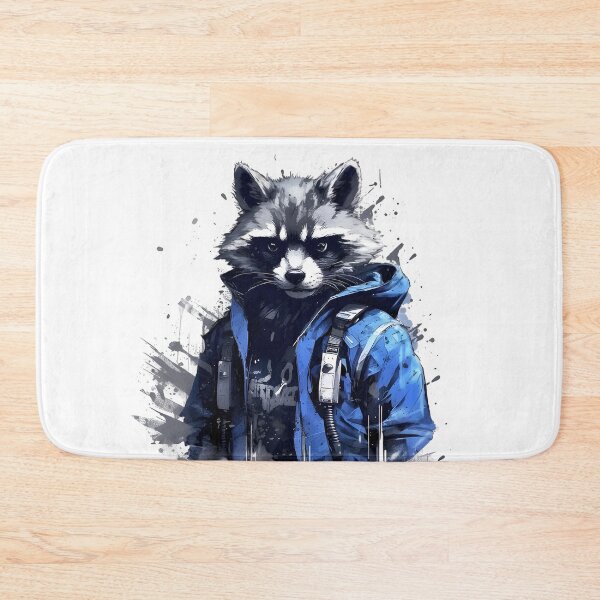 Item preview, CyberCoon: Raccoon in Cyberpunk Style designed and sold by Blackstylez.